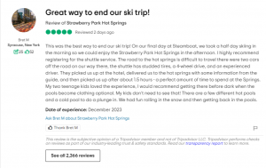 Read more about the article Great way to end our ski trip!