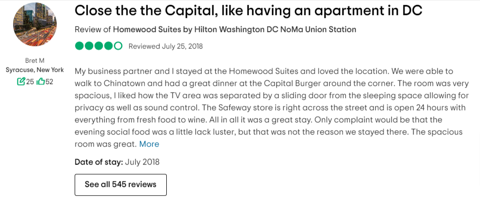 Read more about the article Close the the Capital, like having an apartment in DC