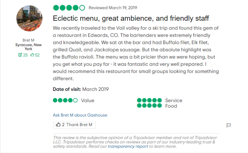 Read more about the article Eclectic menu, great ambiance, and friendly staff