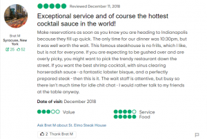Read more about the article Exceptional service and of course the hottest cocktail sauce in the world!