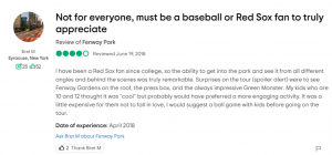 Read more about the article Not for everyone, must be a baseball or Red Sox fan to truly appreciate
