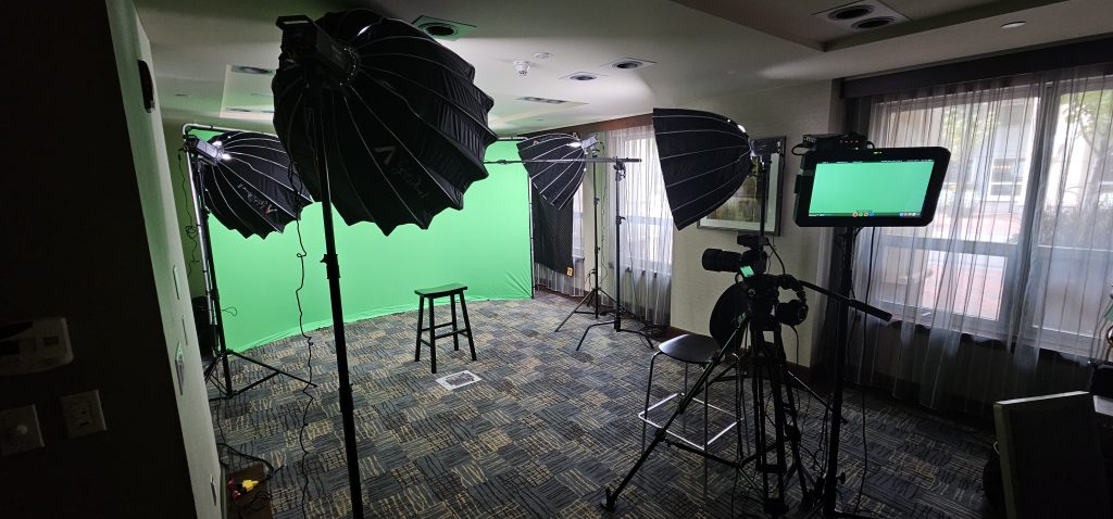 on-location green screen