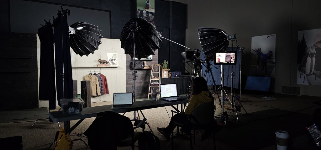 on location set video production